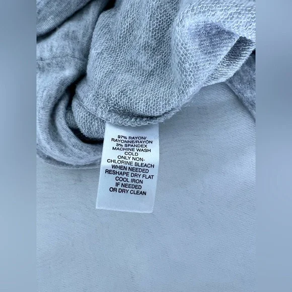 Lou & Grey Signature Soft Hooded Gray T-Shirt Dress Size Medium - Picture 5 of 9